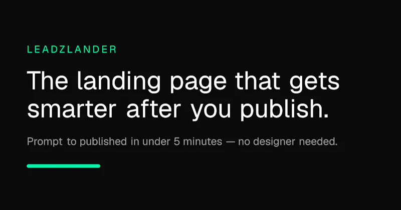 LeadzLander screenshot 2