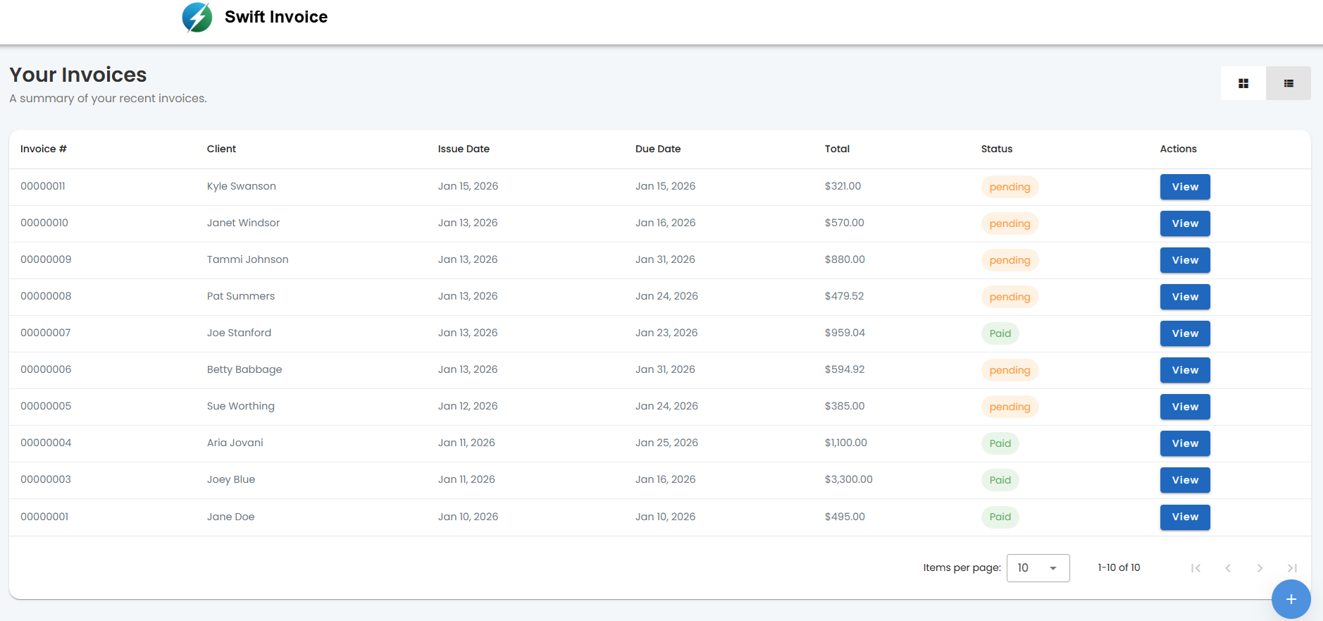 Swift Invoice gallery image