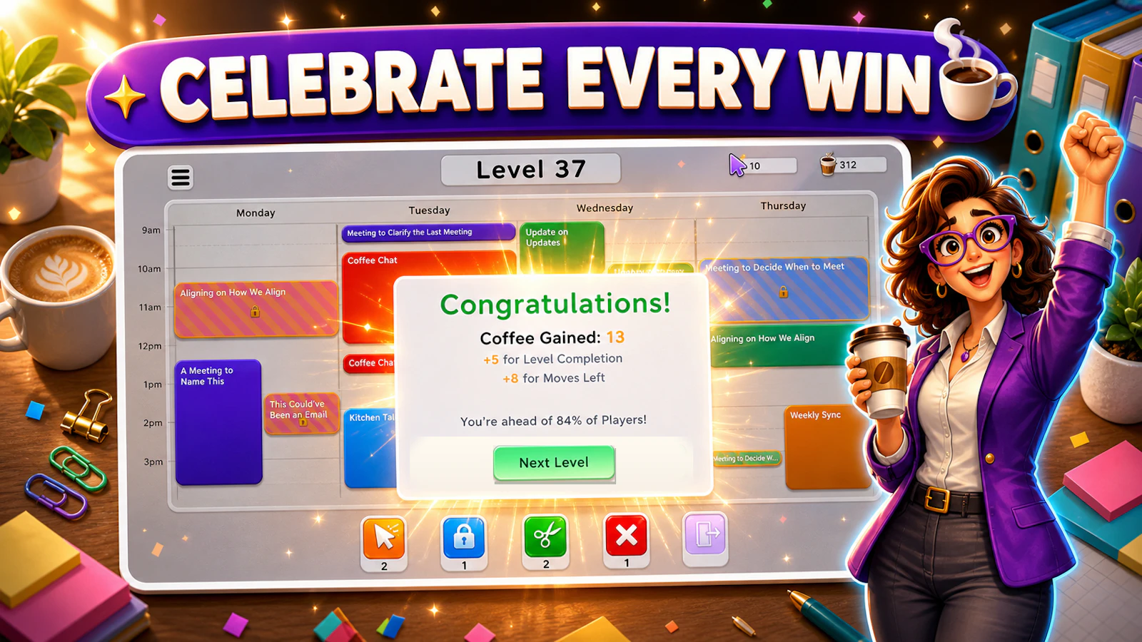 Meeting Mayhem: Calendar Jam screenshot 2