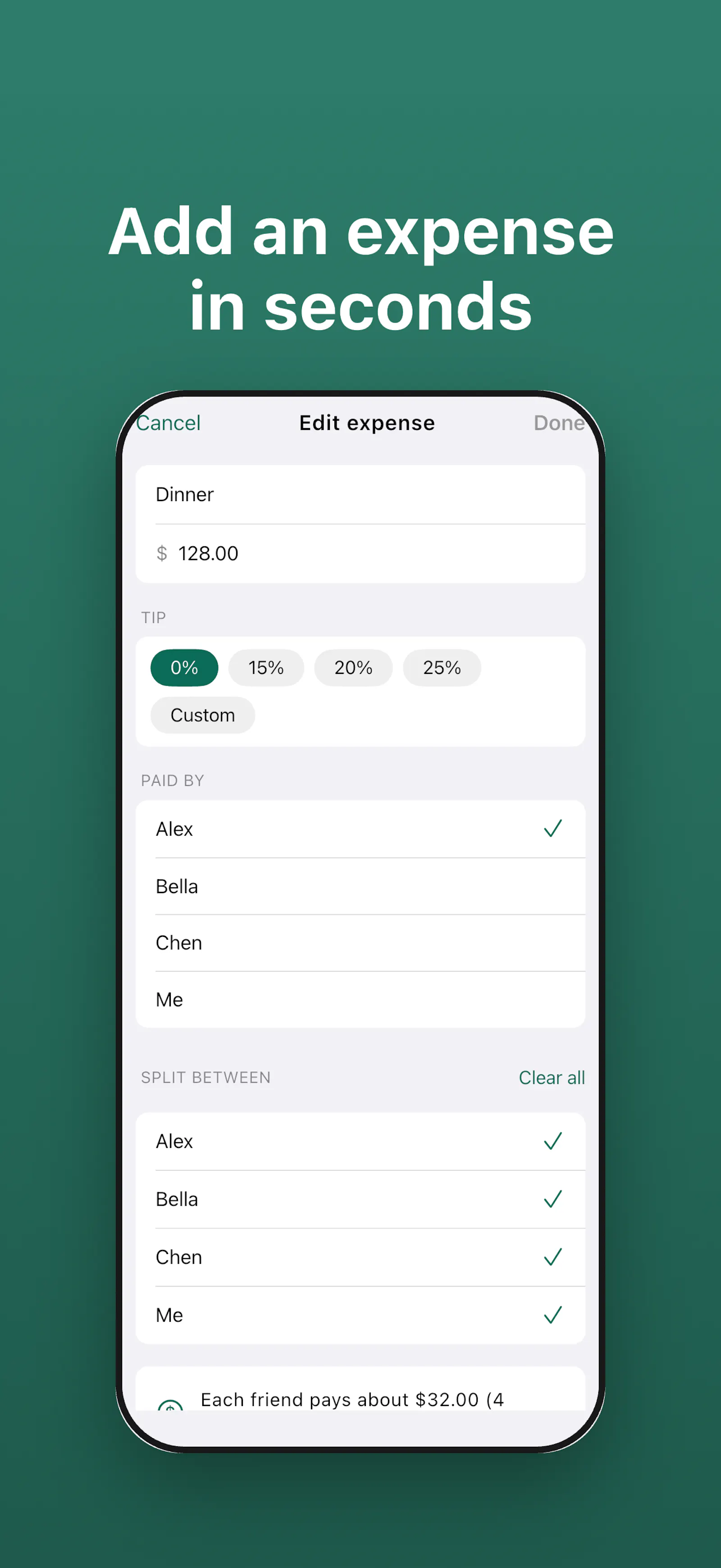 SplitEasy screenshot 2
