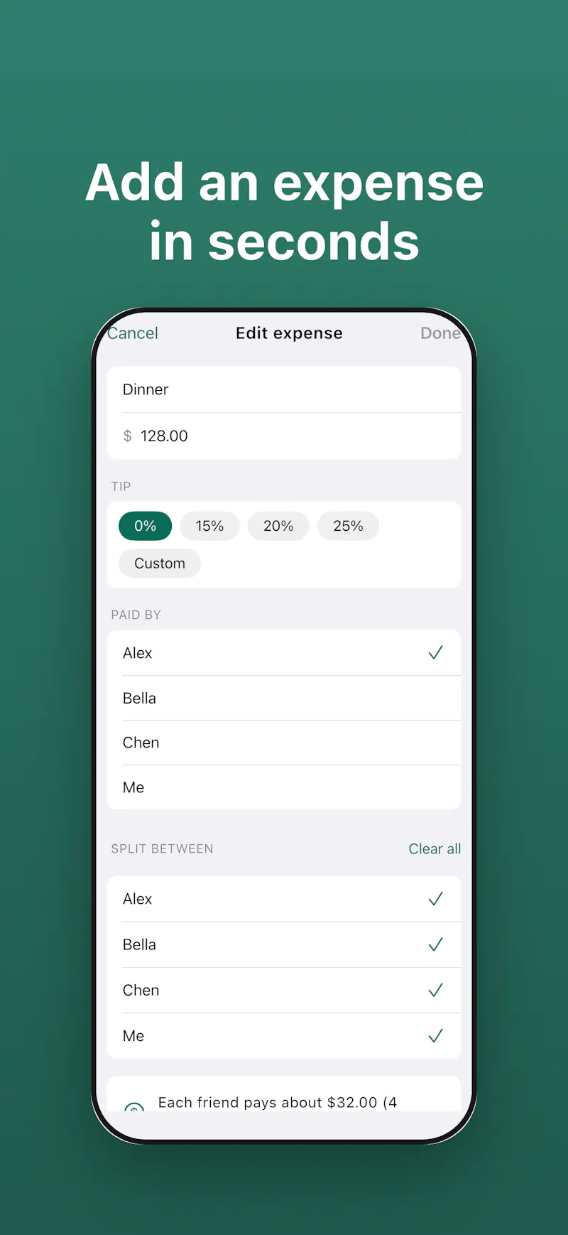 SplitEasy screenshot 2