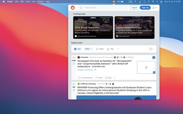 Menu Bar Web Browser - Browse your favourite websites in menubar ...