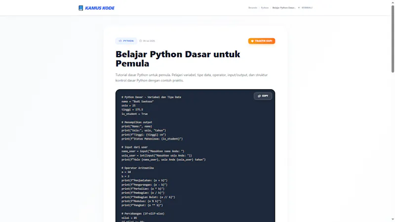 Kamus Code screenshot 3