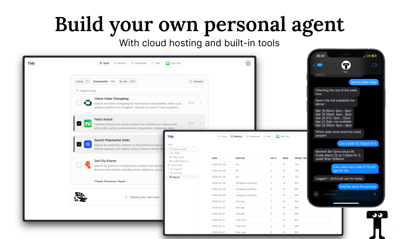 Tidy - Main product screenshot demonstrating key features and user interface