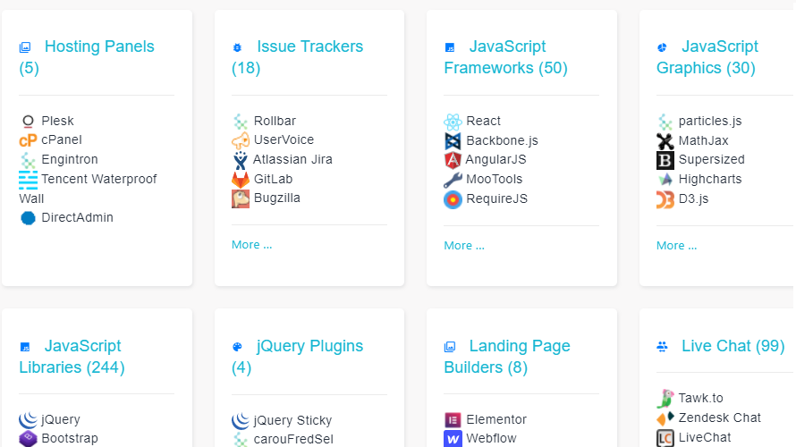 WebTechSurvey gallery image