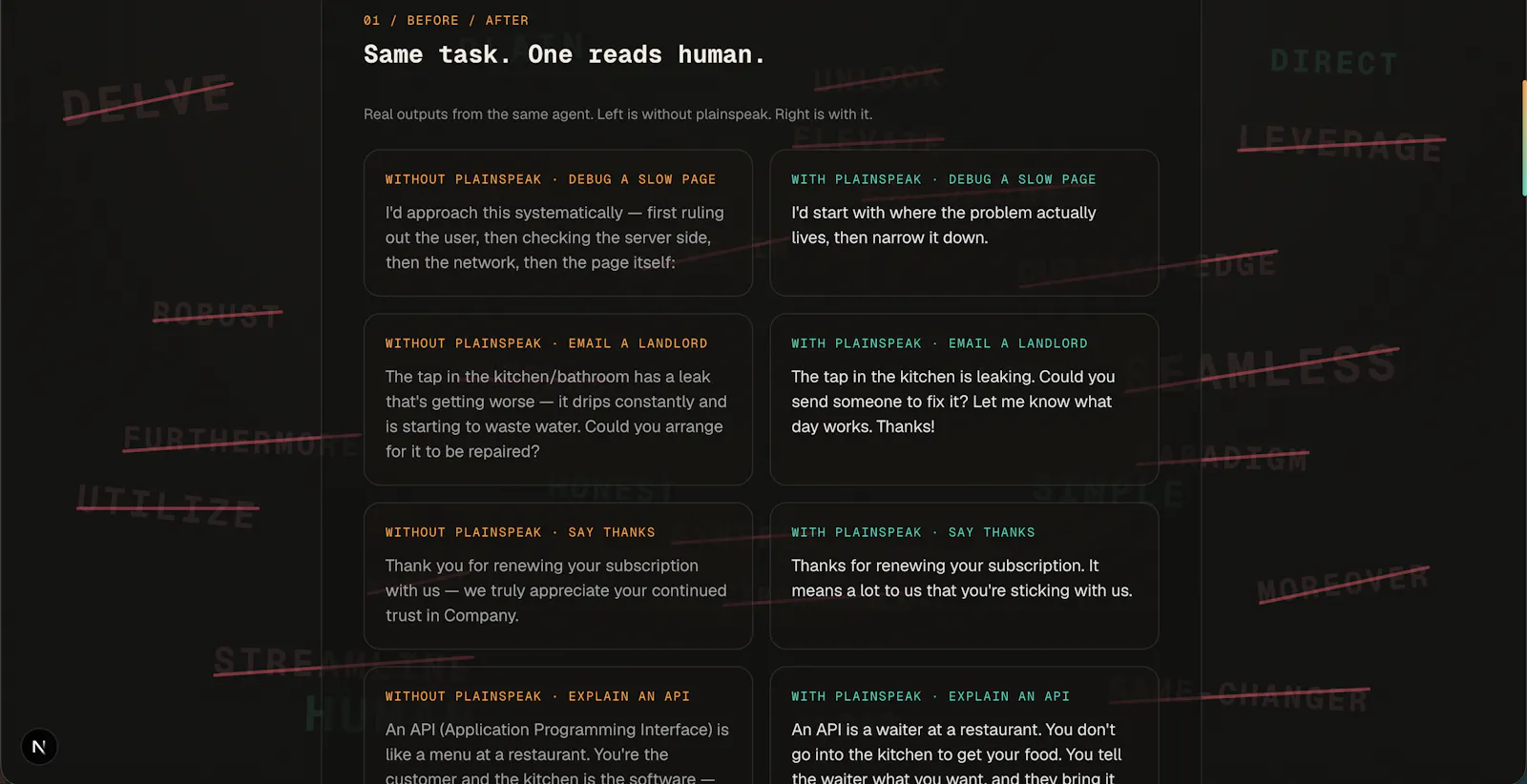 Plainspeak screenshot 4