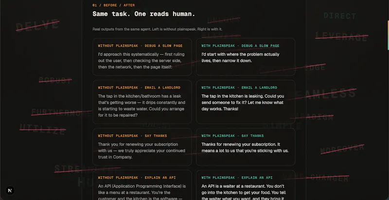 Plainspeak screenshot 4