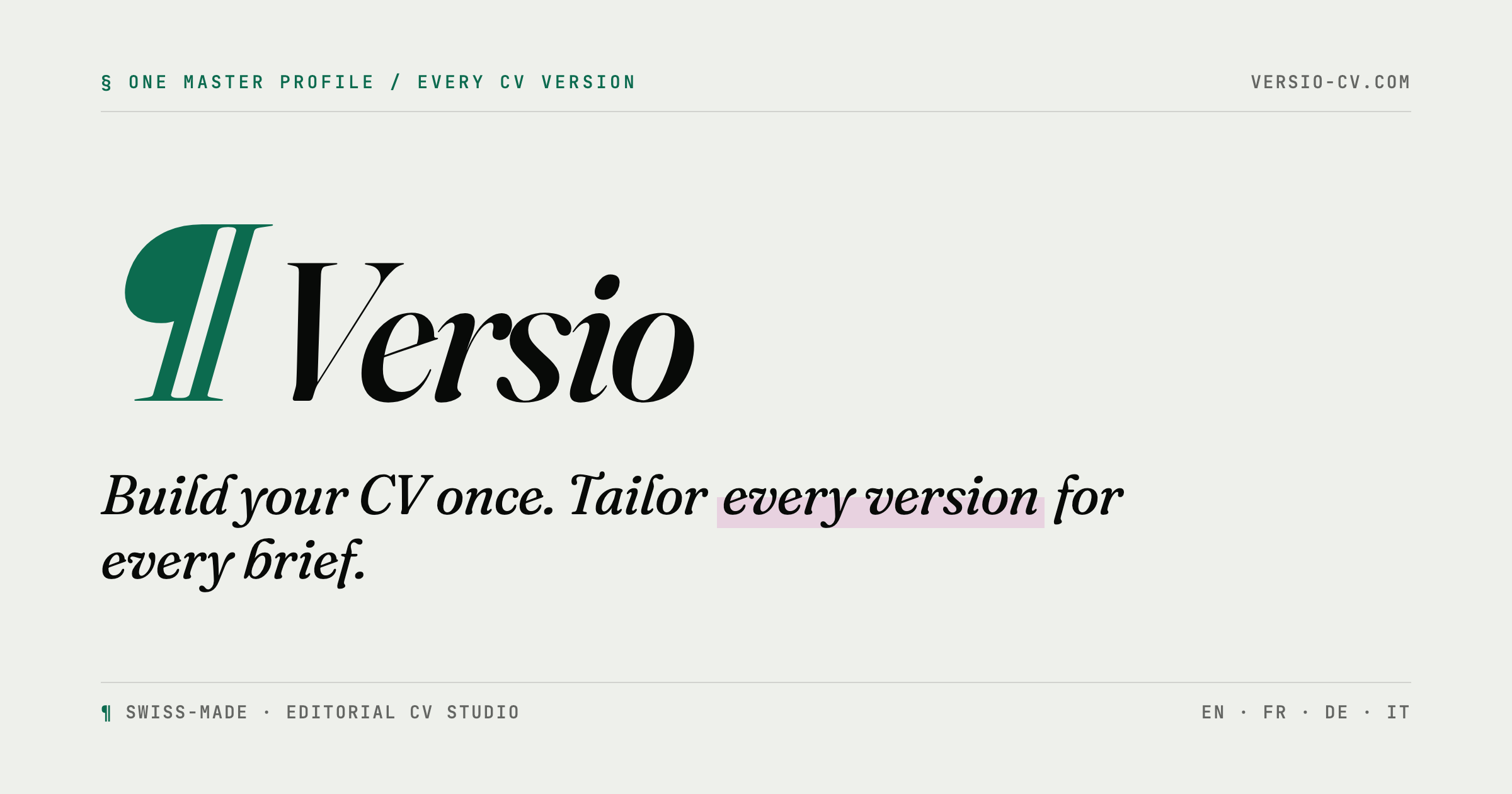 Versio CV App gallery image