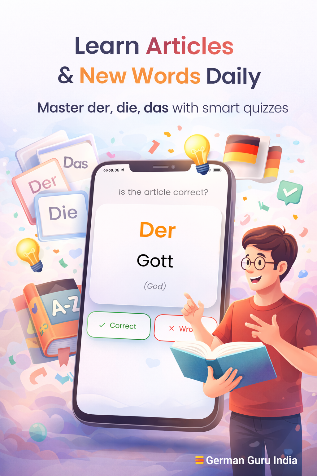German Guru - English & Indian Languages - Screenshot 2 showing product features and functionality