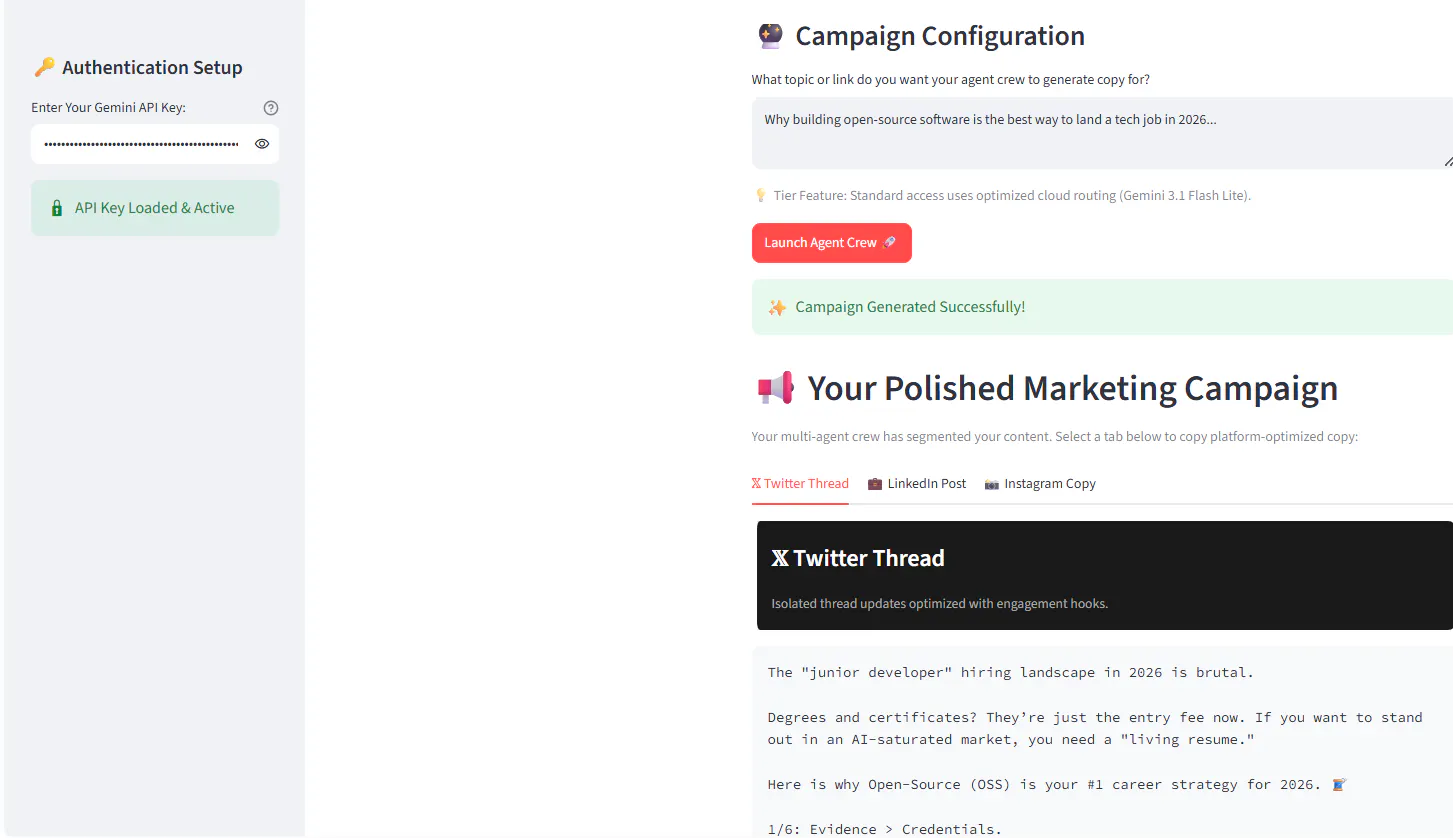 Multi-Agent Content Engine gallery image