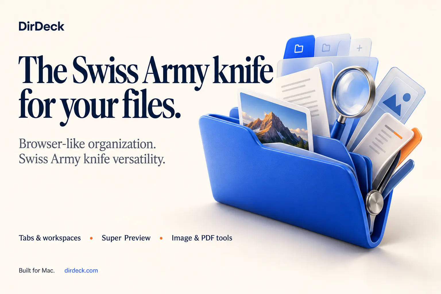 DirDeck: The Swiss Army knife for your files