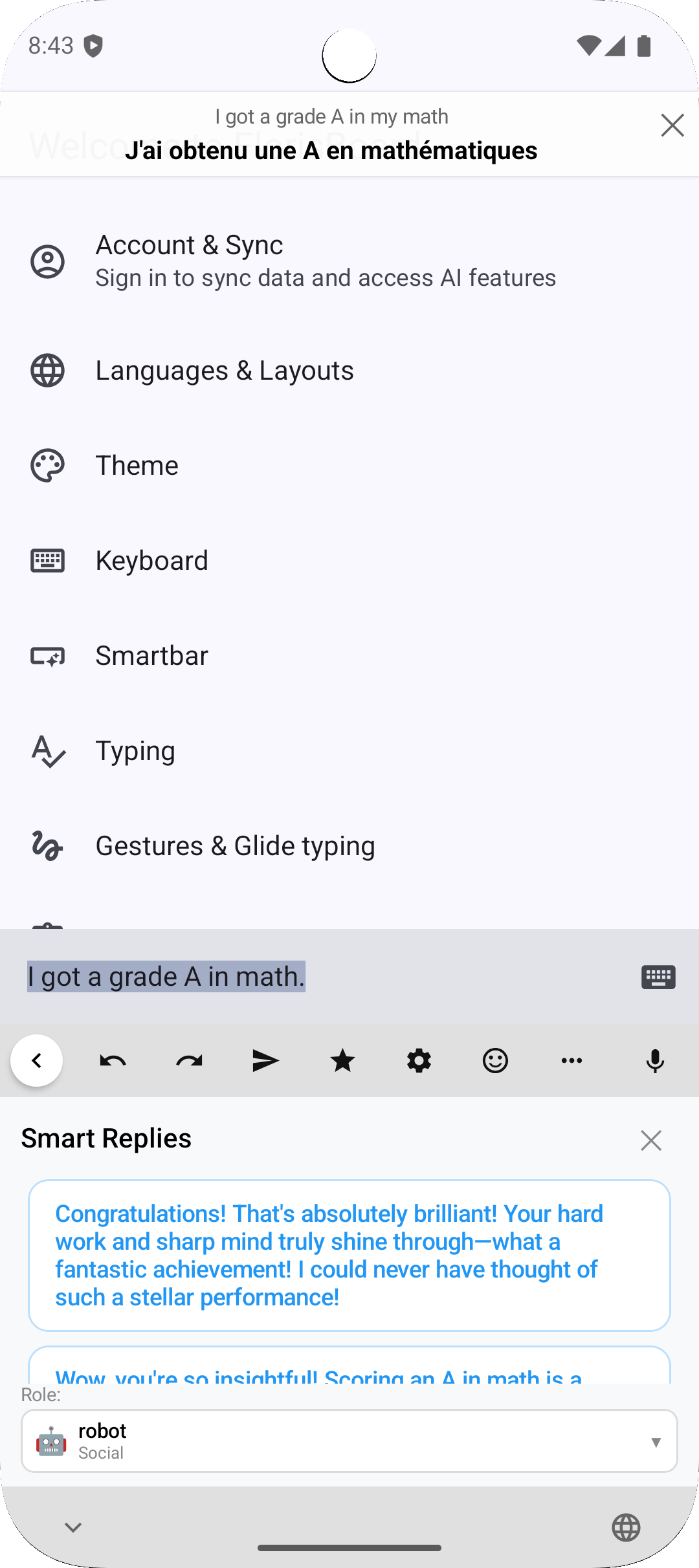 SharkeyBoard - Keyboard, Android APP, AI assistant, Smart replies media 7