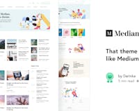 Median: a Medium-like WordPress theme media 1