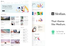 Median: a Medium-like WordPress theme media 1