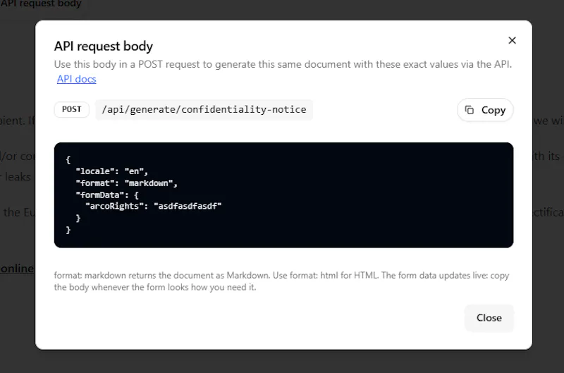 GenLegalTxts screenshot 5