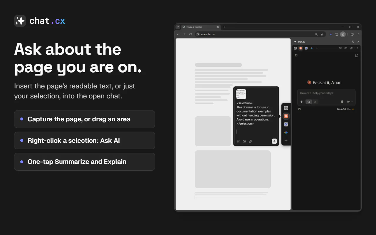 chat.cx | Every AI chat in one panel gallery image
