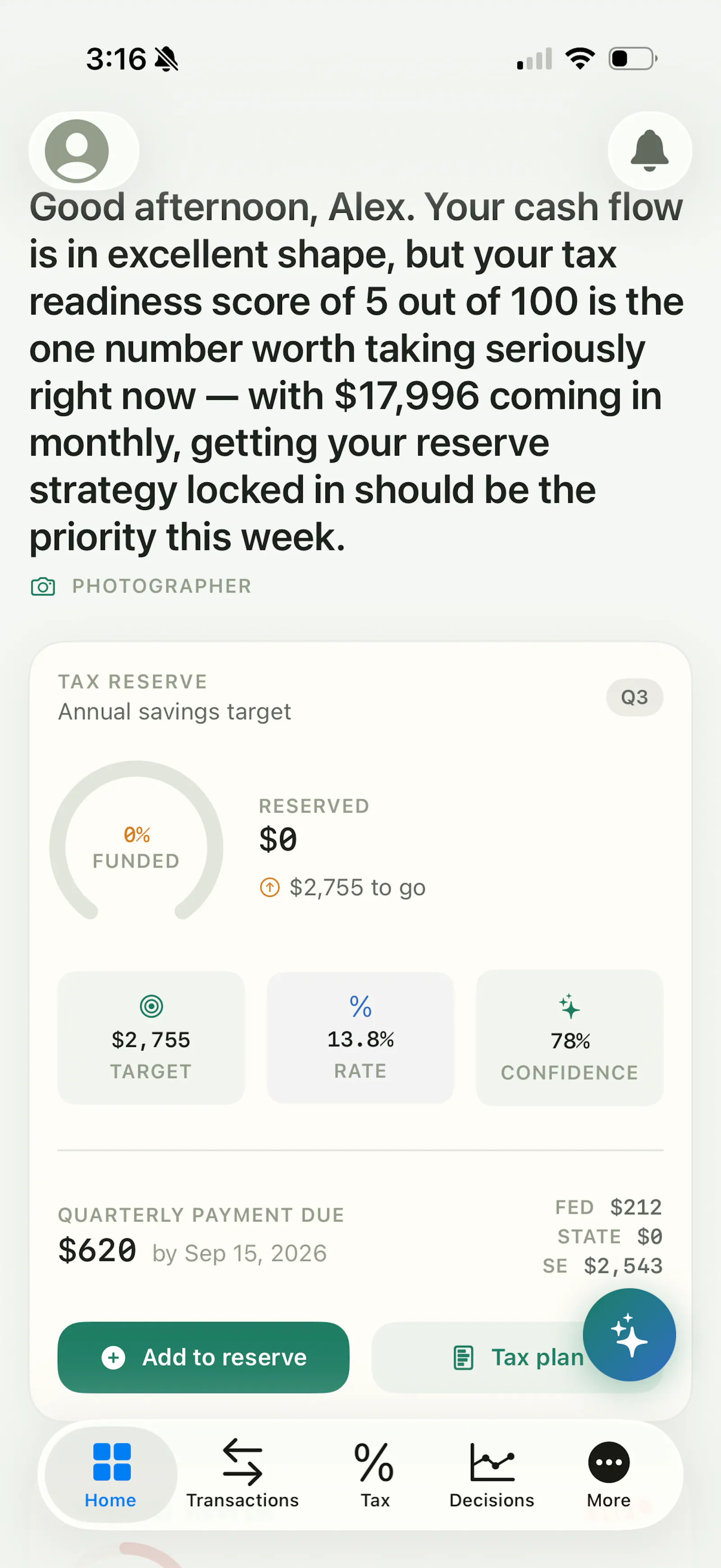 Meridian — Tax & Financial Intelligence screenshot 1