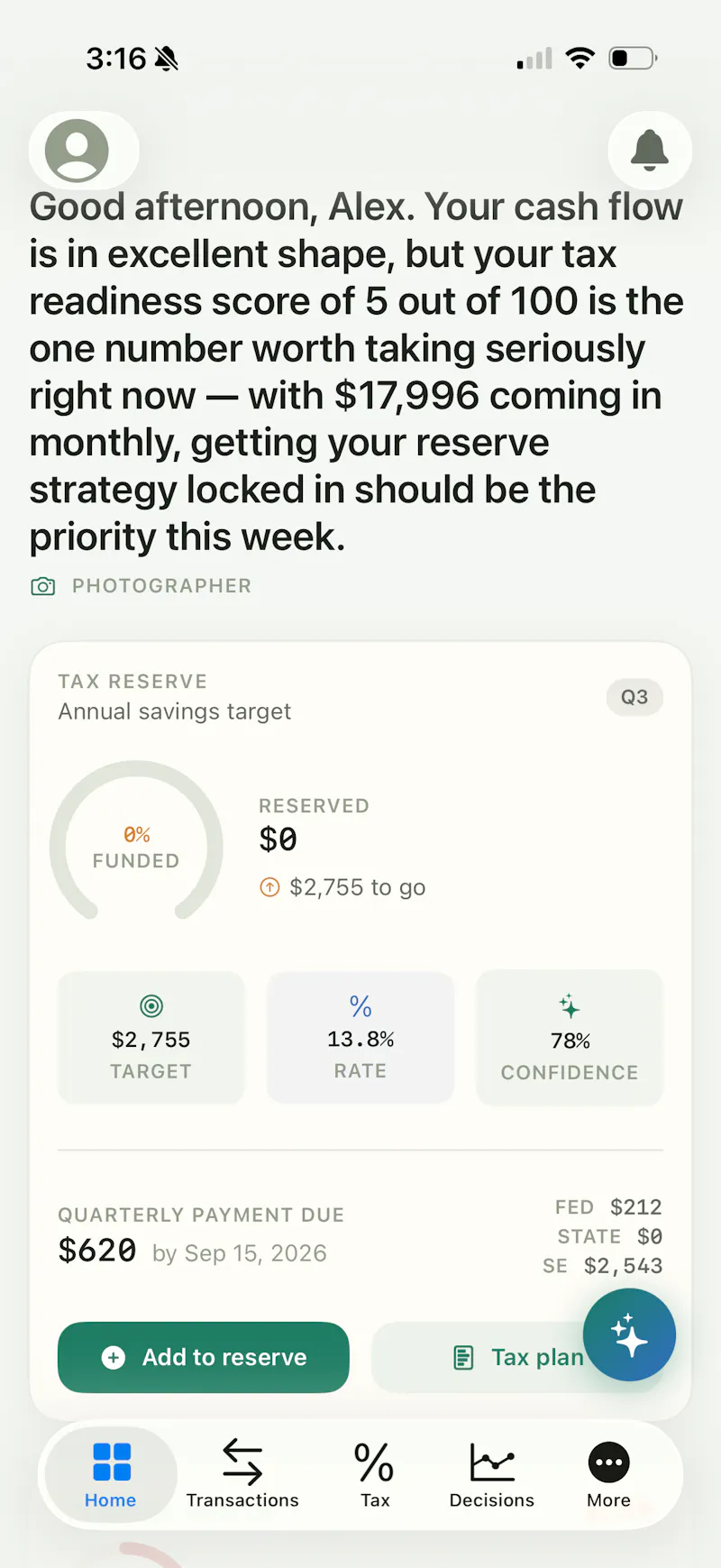 Meridian — Tax & Financial Intelligence screenshot 1