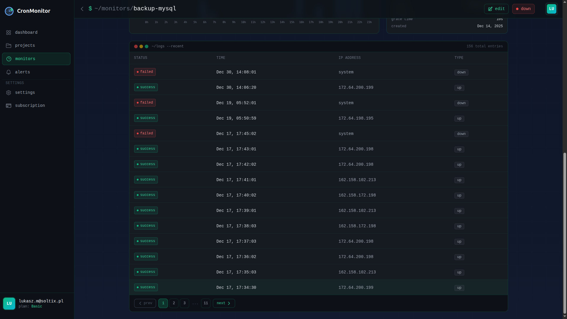 CronMonitor.app - Screenshot 3 showing product features and functionality