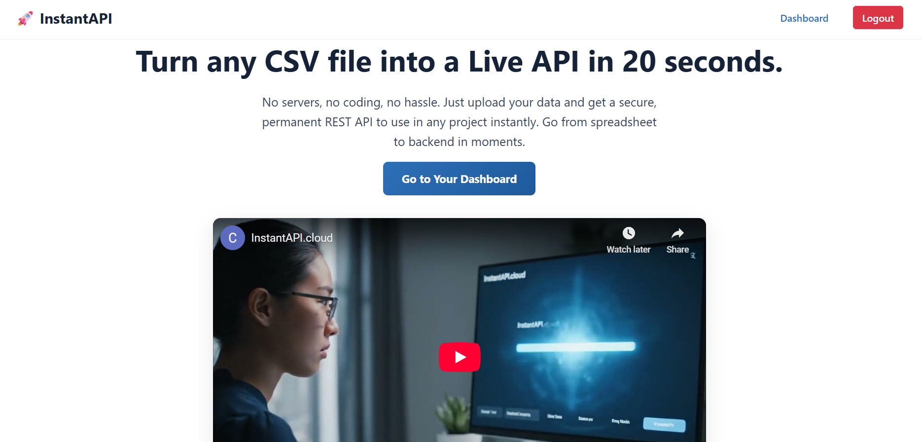 InstantAPI - The fastest way to turn any CSV into a live REST API media 2