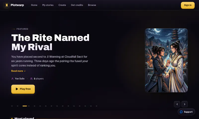 Plotwarp screenshot 1