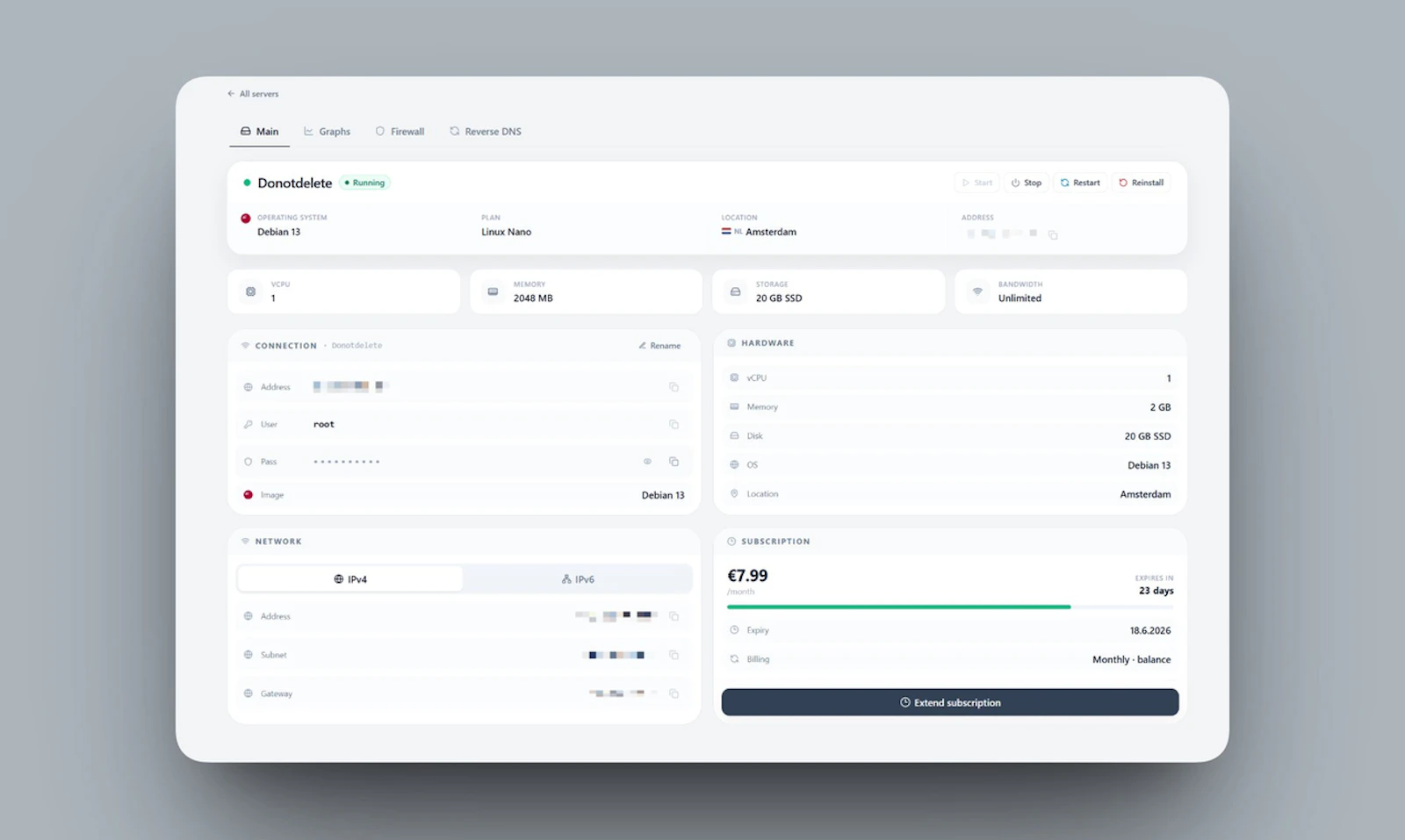 Tenma Cloud - VPS  screenshot 5