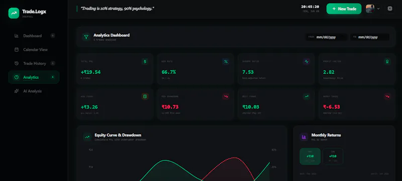 TradeLog screenshot 1