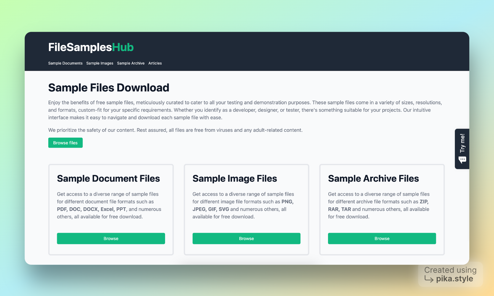 Filsampleshub - Archivos de muestra gratuitos para atender todos sus propósitos de prueba media 1