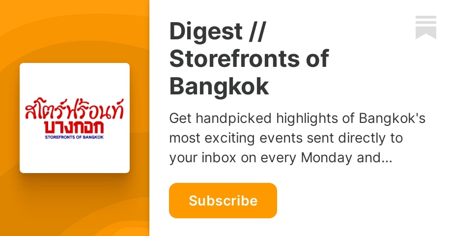 Boletim informativo // lojas de Bangkok media 1