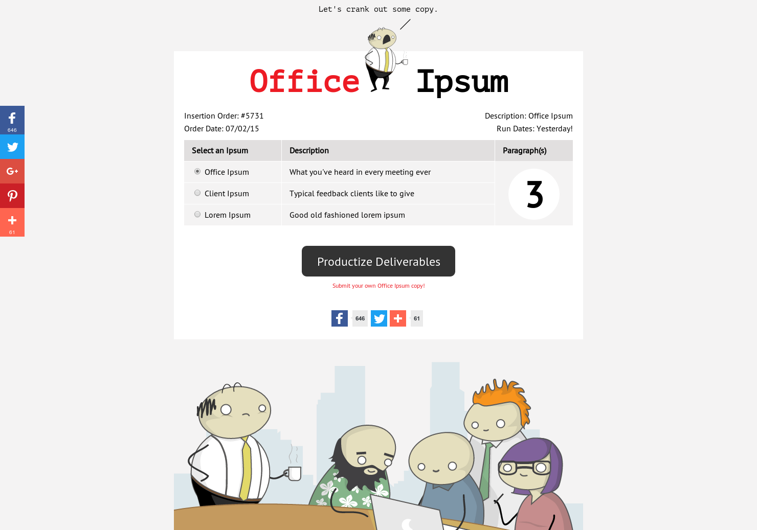 Office Ipsum gallery image