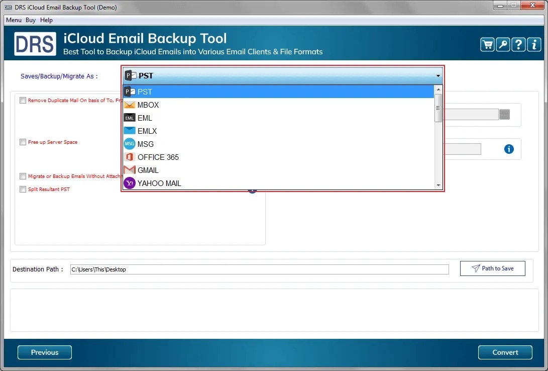 Apple Mail back -up tool - Moeiteloos back -up back -up en herstel van Apple Mail -gegevens media 5