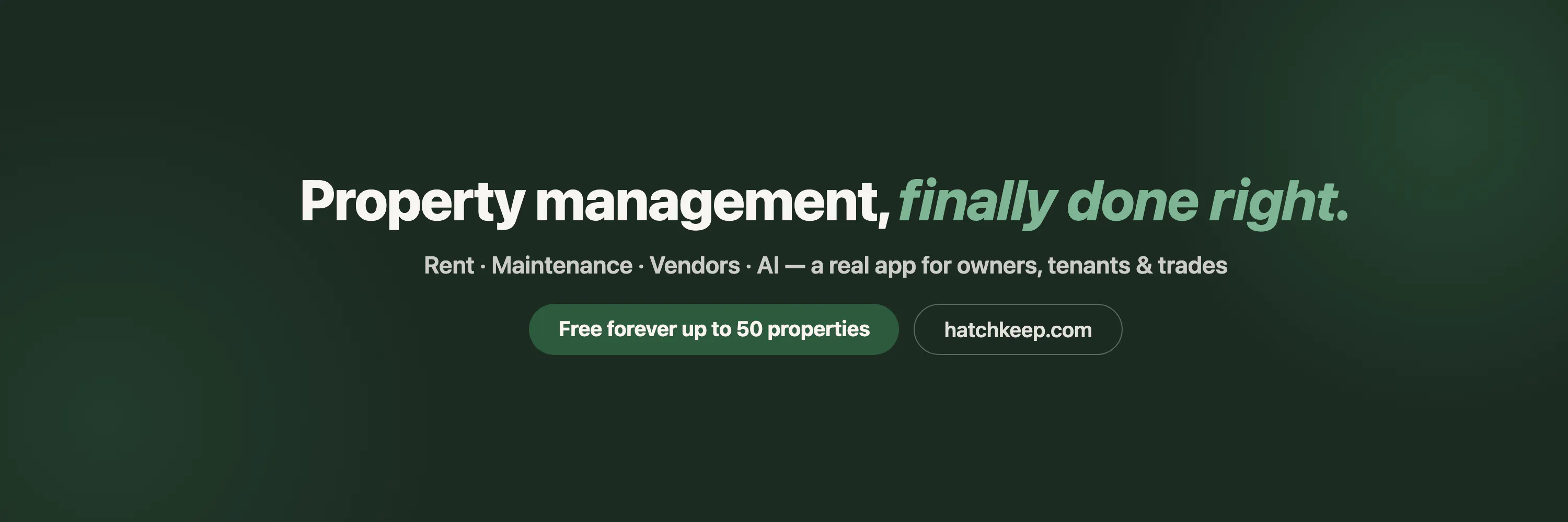Hatchkeep — Free Property Management  gallery image