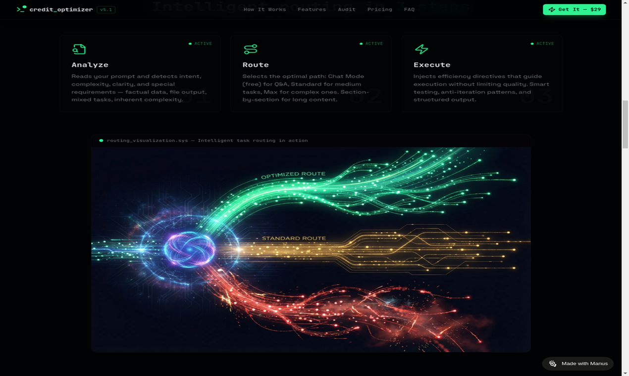 Credit Optimizer for Manus AI gallery image