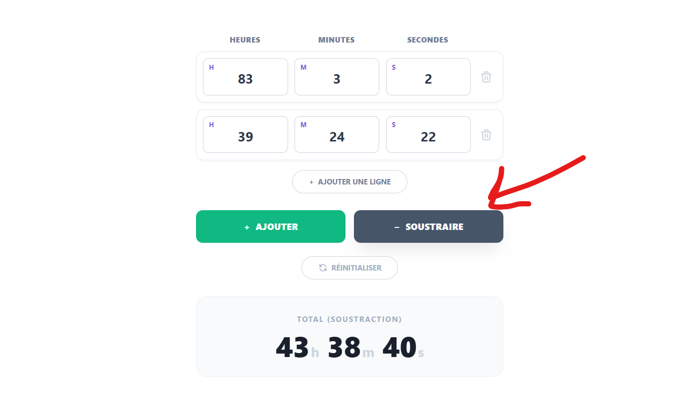 Heure Calculateur - Screenshot 2 showing product features and functionality