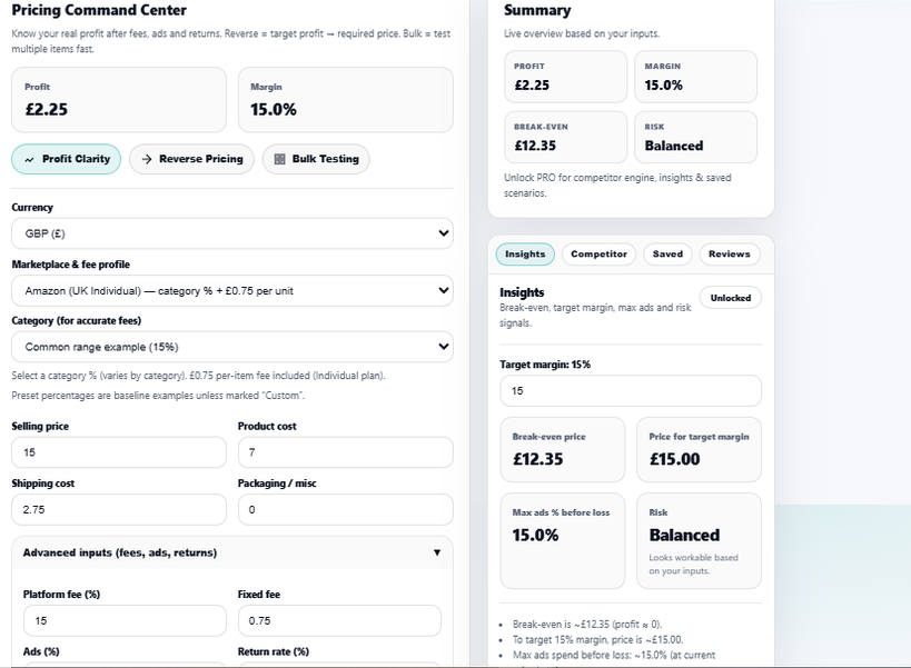 ProfitPilot - Screenshot 2 showing product features and functionality