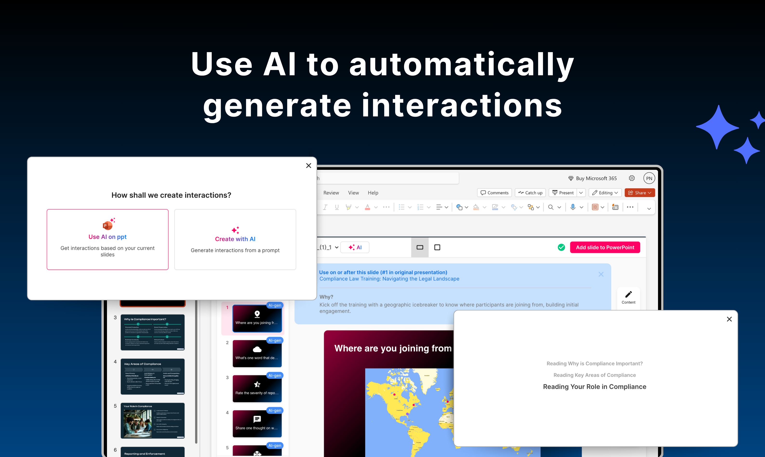 Make your PowerPoint slides interactive - Screenshot 4 showing product features and functionality