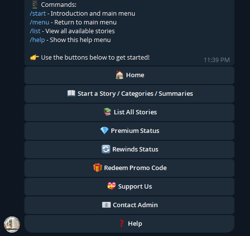 Choose An Ending Interactive Story Bot gallery image
