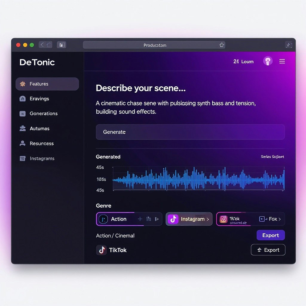 DeTonic — AI Audio Generator gallery image