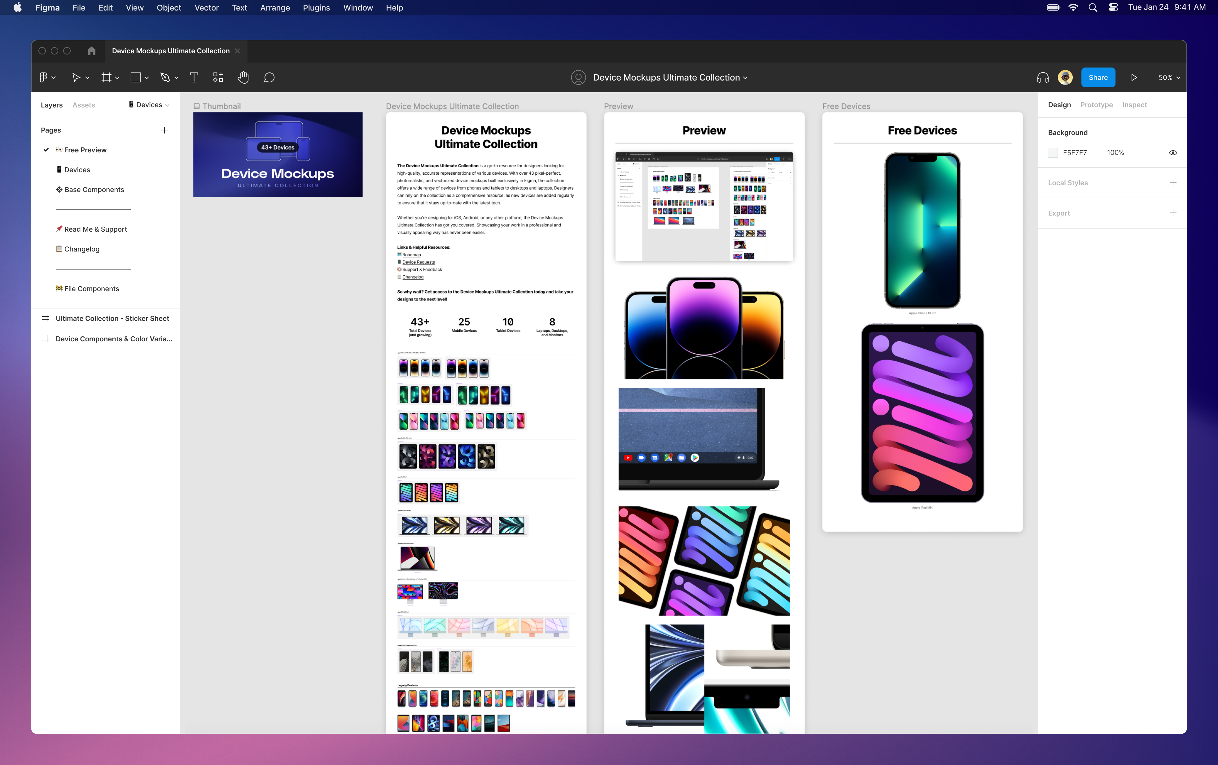 Media Koleksi Ultimate Peranti Mockups - Pixel-Perfect, Mockups Peranti Photorealistik Untuk Figma 1