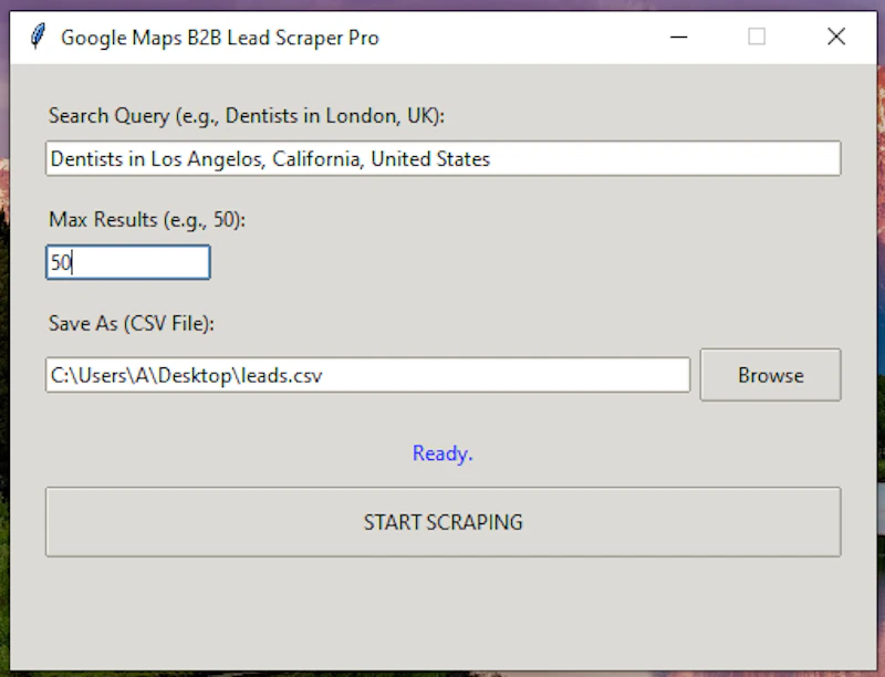 Google Maps B2B Scraper PRO screenshot 3