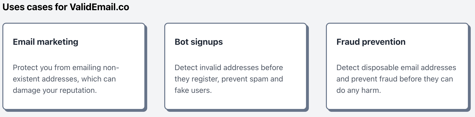 Validemail.co - 모든 사람을위한 간단하고 빠른 이메일 검증 미디어 1