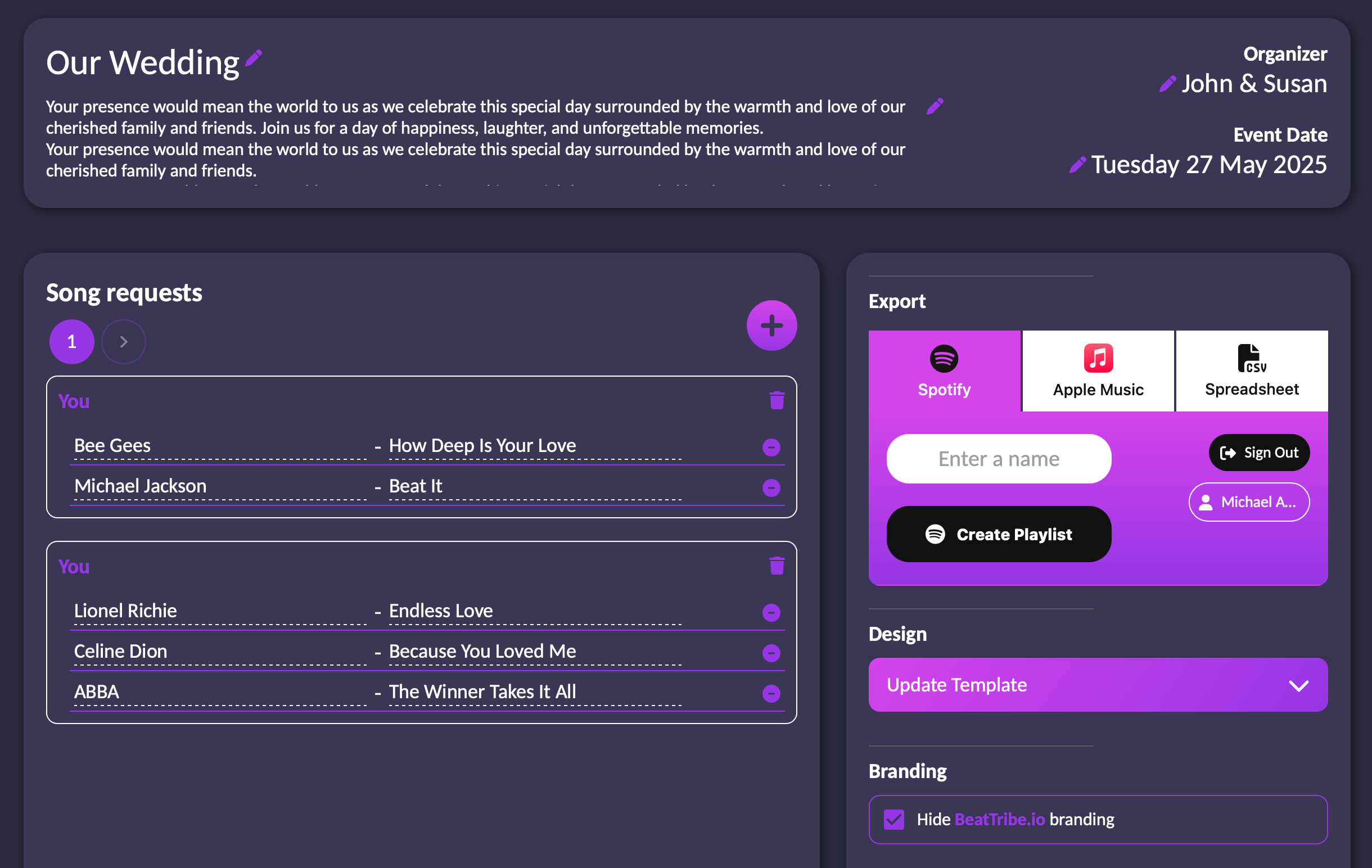 Média BeatTribe.io - Rassemblez les demandes de chanson de vos invités 3