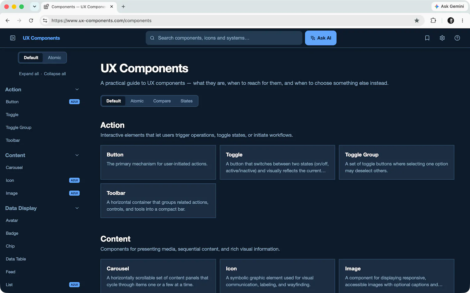 UX Components: Design System Reference screenshot 2
