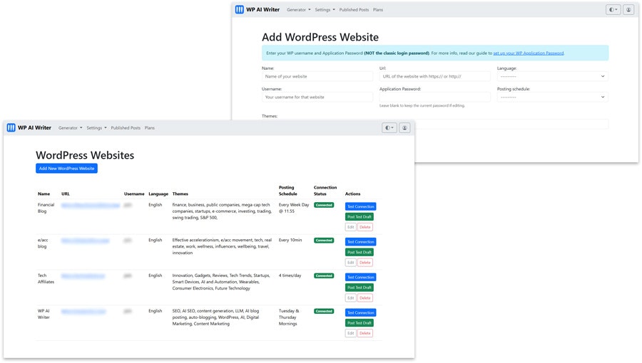 Escritor de WP AI - Agente de IA para generación y publicación de contenido en WordPress media 7