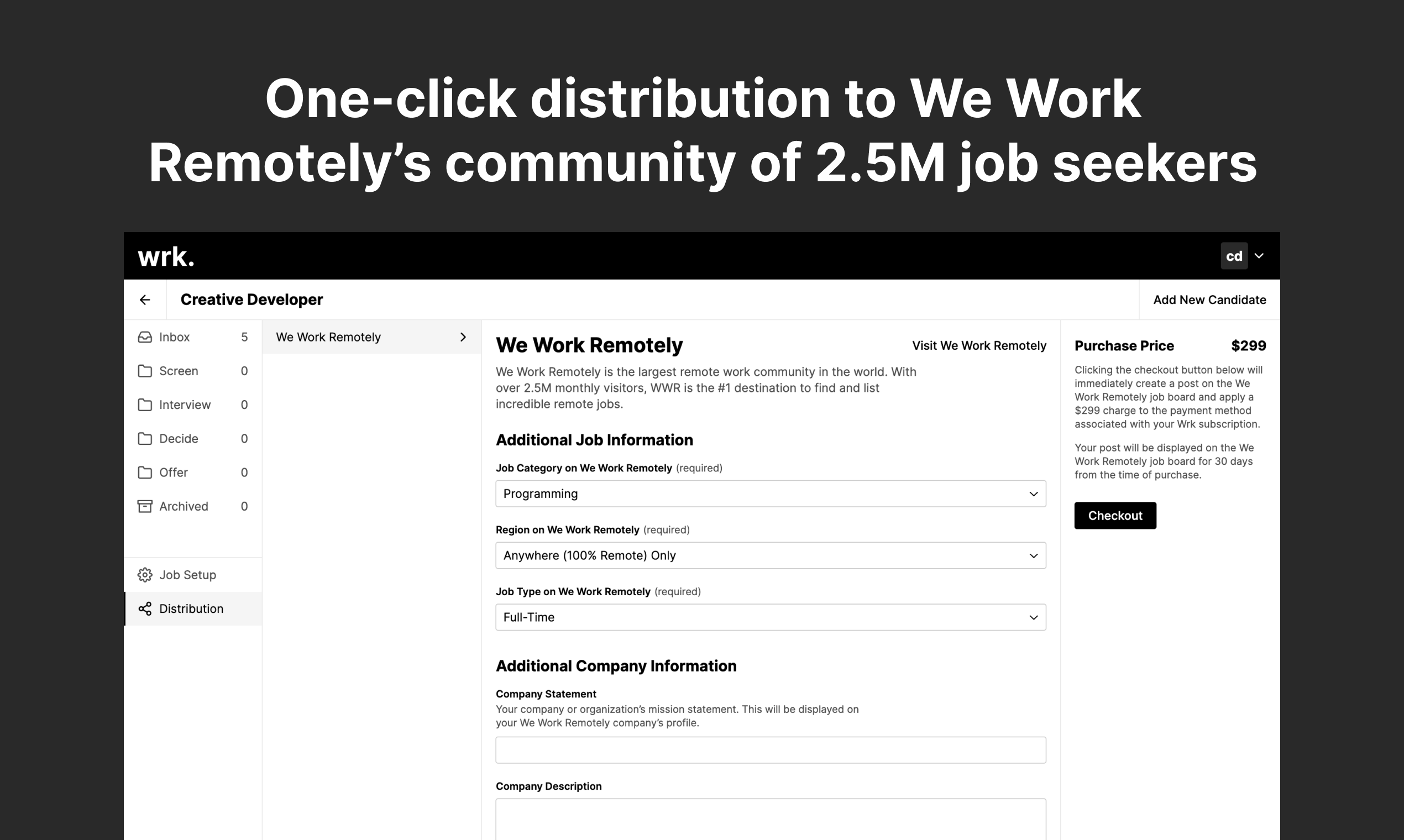 Wrk + We Work Remotely gallery image