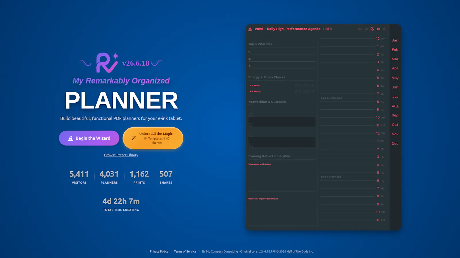 My Remarkably Organized Planner Wizard screenshot 9