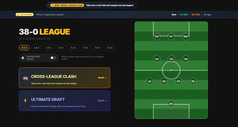 38-0 League screenshot 3