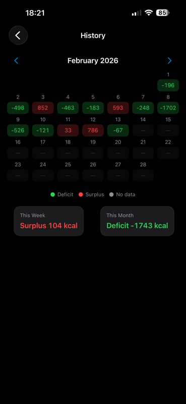 One Count Calorie Counter - Screenshot 2 showing product features and functionality
