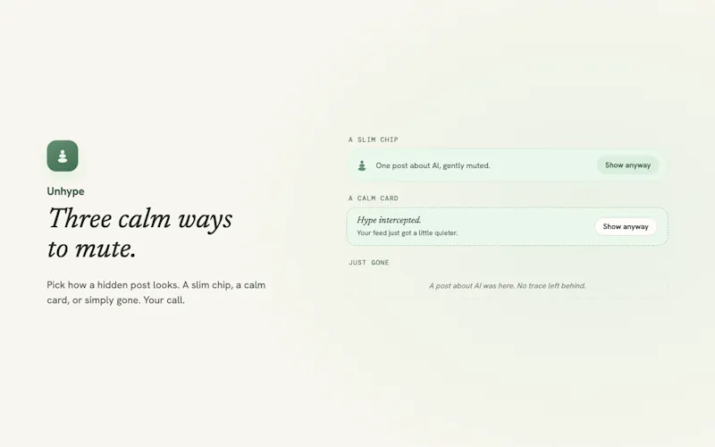 Unhype screenshot 7