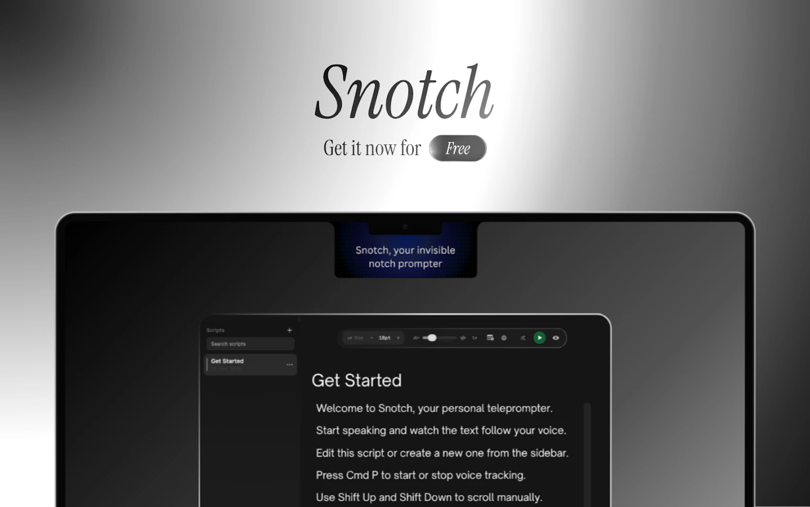 Snotch screenshot 1
